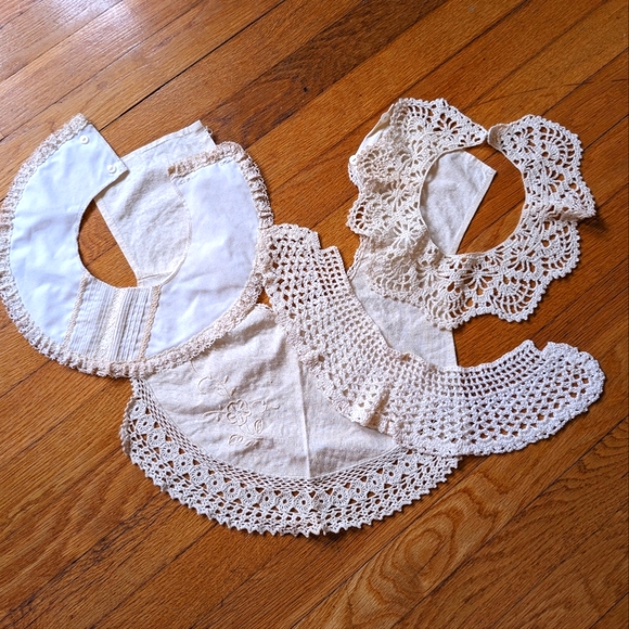 Vintage Lace Collars Set of 4 Cream - Picture 2 of 13